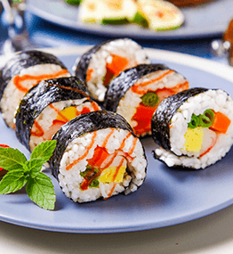 三文鱼烤寿司